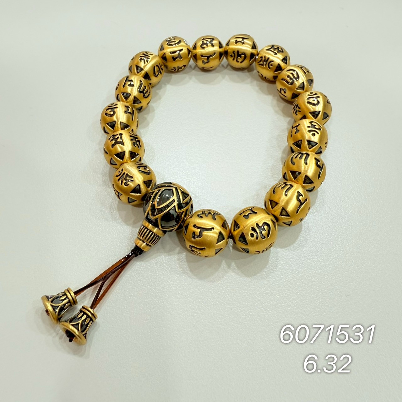 9999純金六字箴言轉運手鍊 · 9999 純金金飾 · 金閃閃銀樓