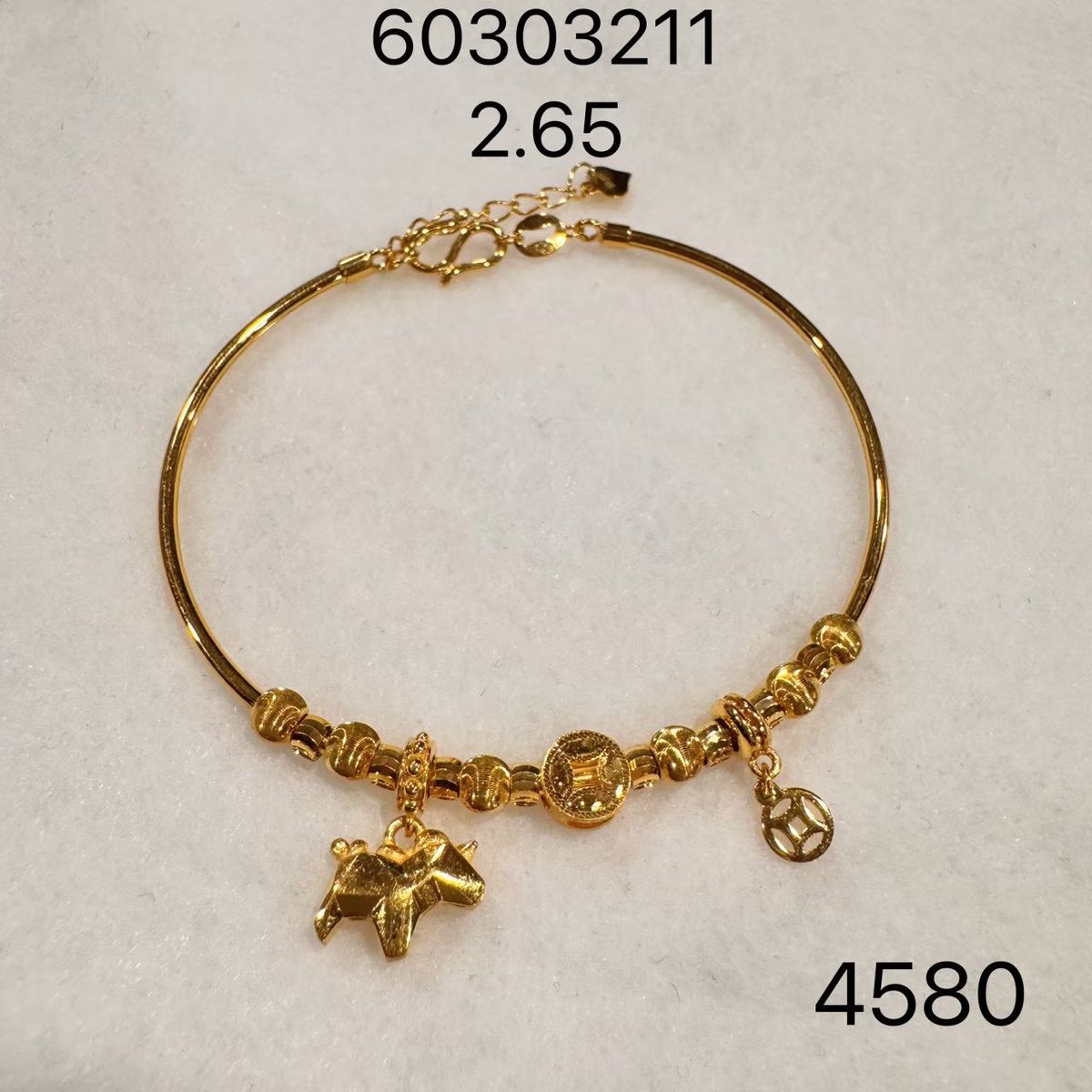 亮鑽串珠手鍊(系列推估) · 9999 純金手鐲