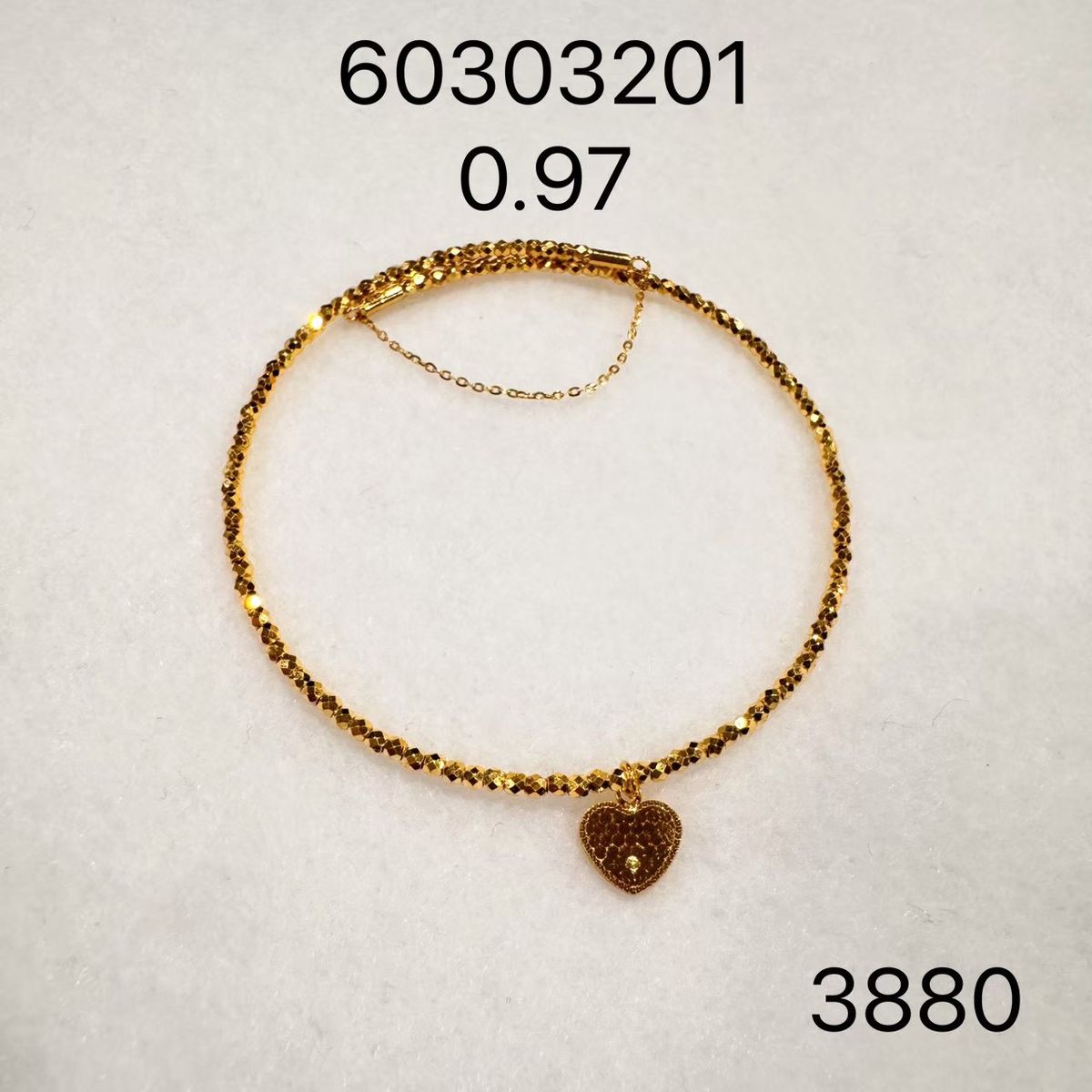 亮鑽串珠手鍊(系列推估) · 9999 純金手鐲