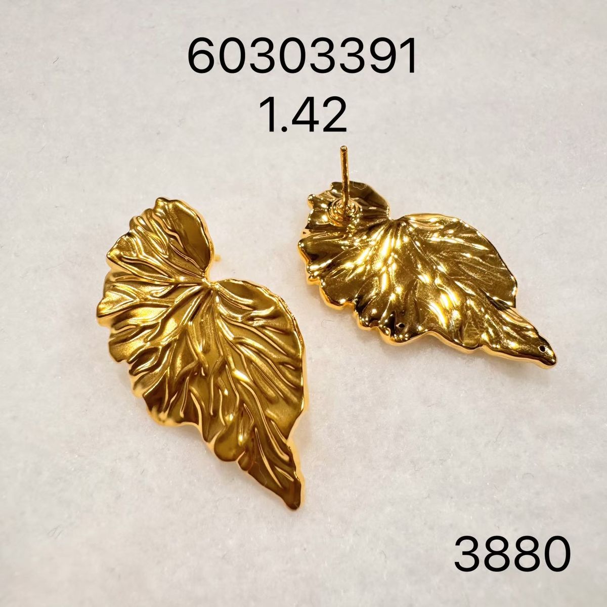 造型耳環(系列推估) · 9999 純金耳環