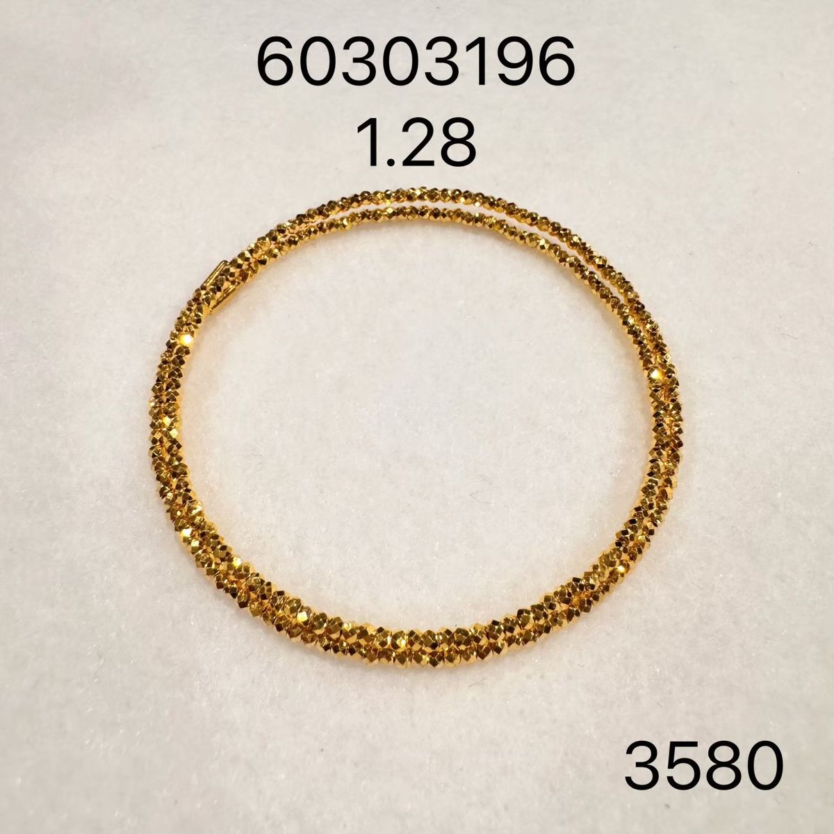 亮鑽串珠手鍊(系列推估) · 9999 純金手鐲