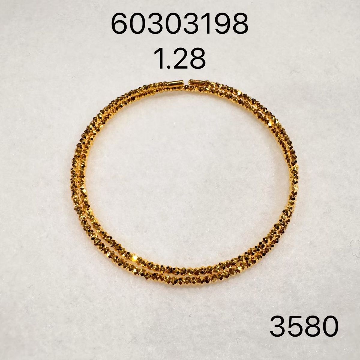 亮鑽串珠手鍊(系列推估) · 9999 純金手鐲